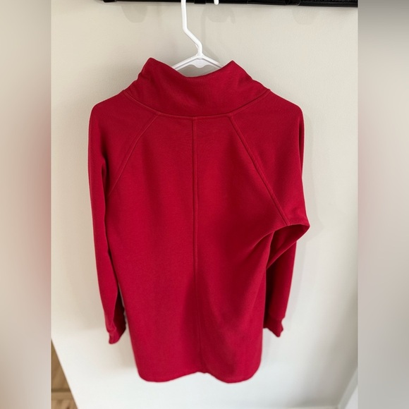Athleta Cozy Karma Sweatshirt Dress - Red - Size Medium - Picture 6 of 16